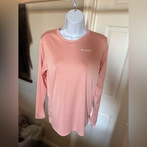 Columbia Peach Dri-fit Long Sleeve Tee
